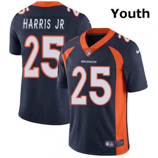 Youth Nike Denver Broncos 25 Chris Harris Jr Navy Blue Alternate Vapor Untouchable Limited Player NFL Jersey